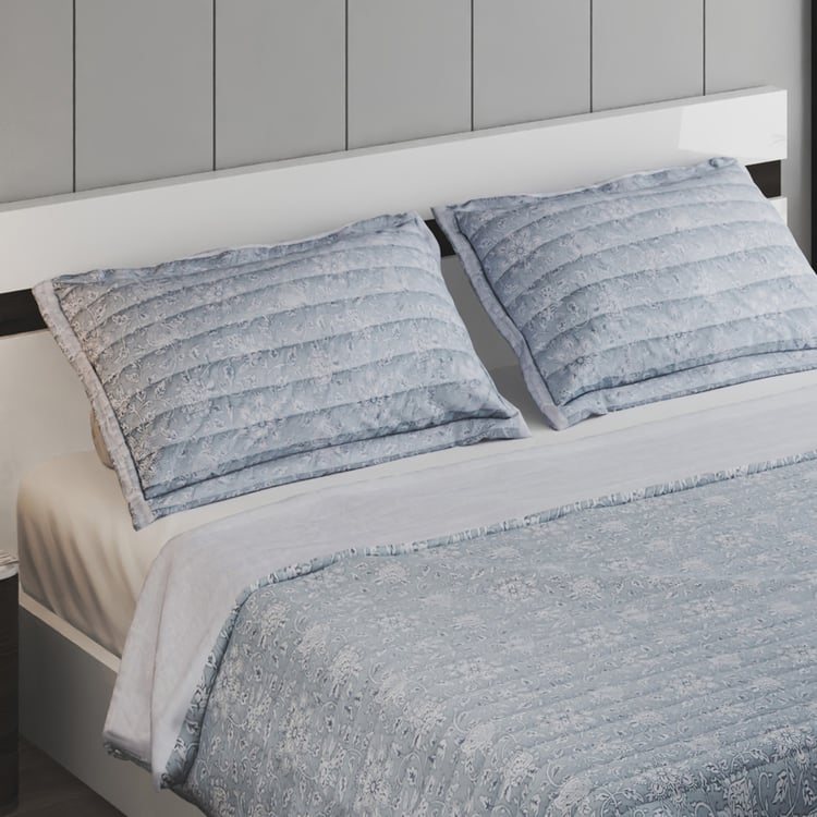 Repose Kaaya Cotton Quilted 3Pcs Double Bed Cover Set