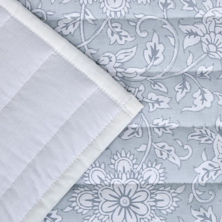 Repose Kaaya Cotton Quilted 3Pcs Double Bed Cover Set