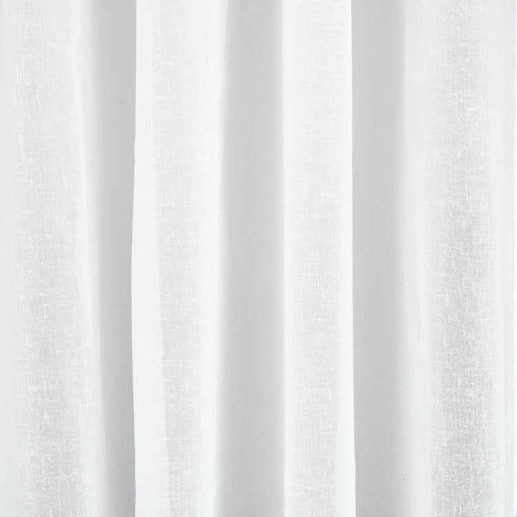 Amaira Loom Set of 2 Sheer Door Curtains - 7.3ft (225cm)
