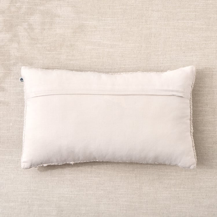 Dwell Fawn Woven Filled Cushion - 50x30cm