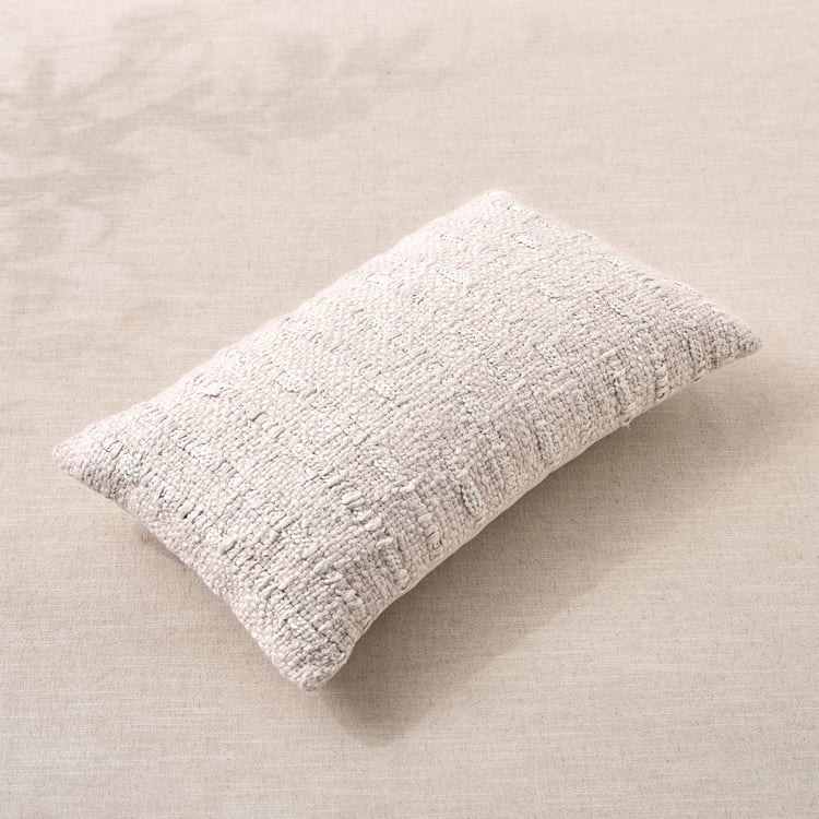 Dwell Fawn Woven Filled Cushion - 50x30cm