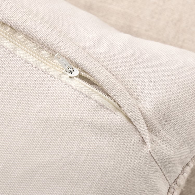 Dwell Fawn Woven Filled Cushion - 50x30cm
