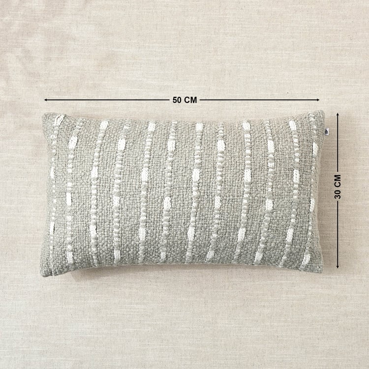 Dwell Fawn Woven Filled Cushion - 50x30cm