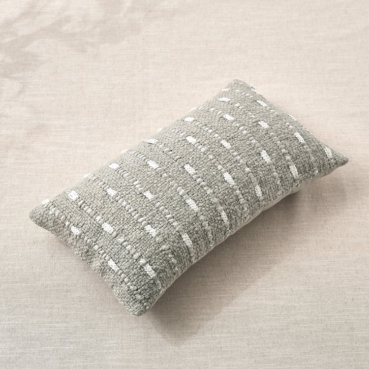 Dwell Fawn Woven Filled Cushion - 50x30cm