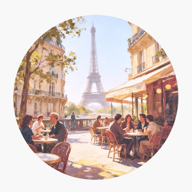Brezza Set of 3 Canvas City Picture Frames
