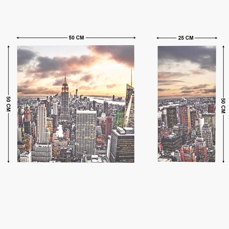 Corsica Brezza Set of 3 Canvas City Picture Frames