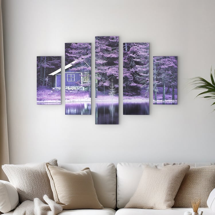 Corsica Brezza Set of 5 Canvas House Picture Frames