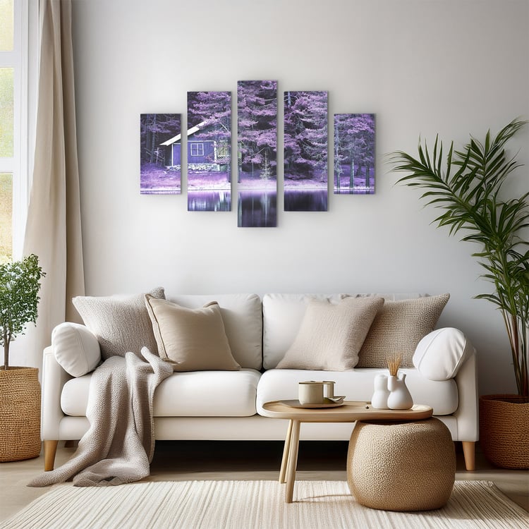 Corsica Brezza Set of 5 Canvas House Picture Frames