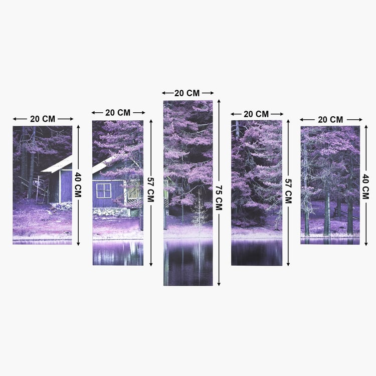 Corsica Brezza Set of 5 Canvas House Picture Frames