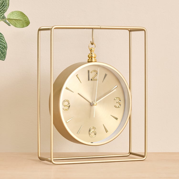 Casablanca Gloss Neo Table Clock - 18x7x24cm