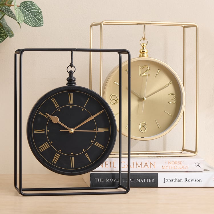 Casablanca Gloss Neo Table Clock - 18x7x24cm