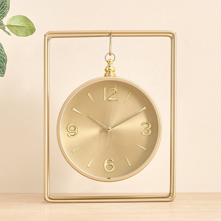 Casablanca Gloss Neo Table Clock - 18x7x24cm