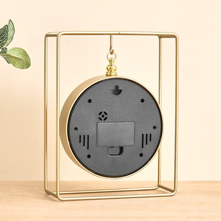 Casablanca Gloss Neo Table Clock - 18x7x24cm