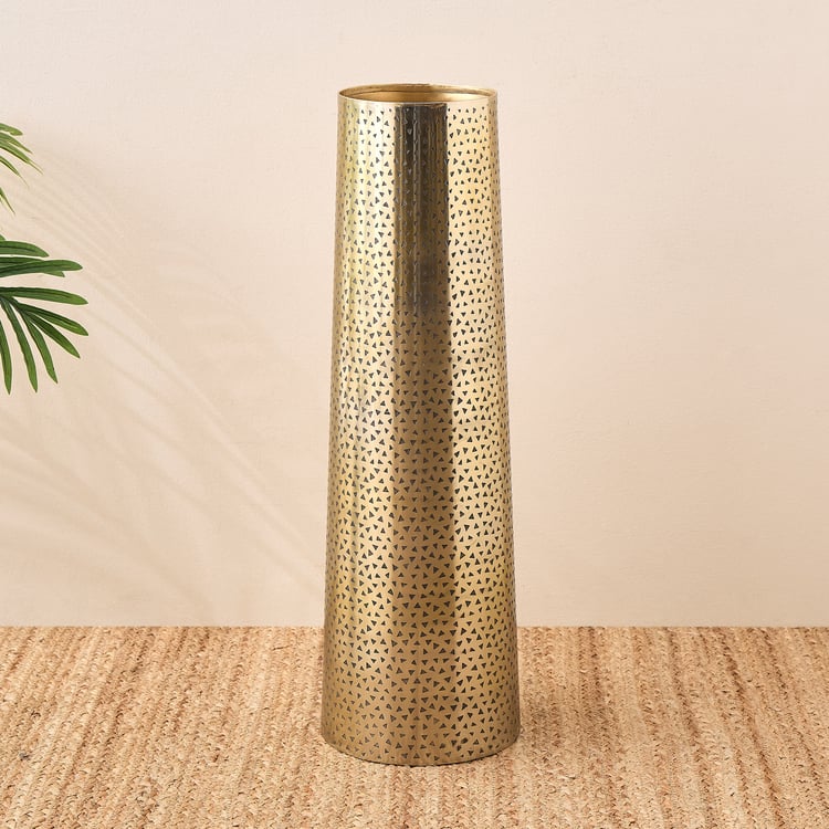 Colossal Hipo Metal Etched Vase
