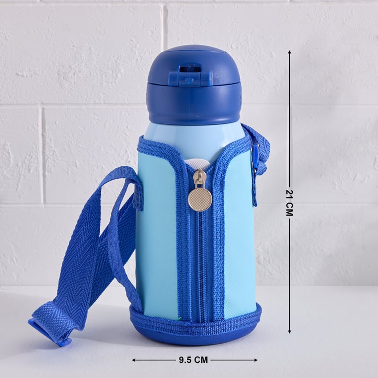Back To School Kids Stainless Steel Sipper with Pouch - 550ml