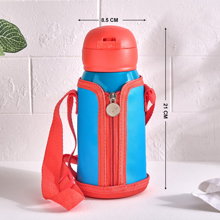 Back To School Kids Stainless Steel Sipper with Pouch - 550ml