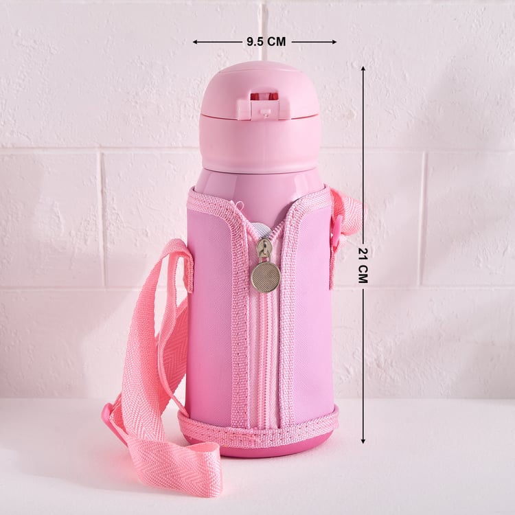 Back To School Kids Stainless Steel Sipper with Pouch - 550ml
