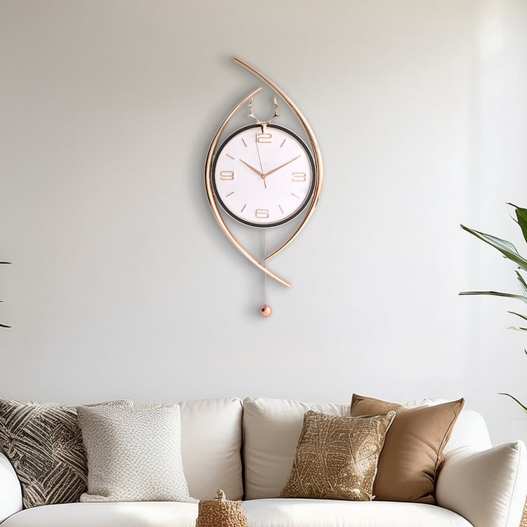 Casablanca Luxe Reindeer Wall Clock - 38.5x87cm