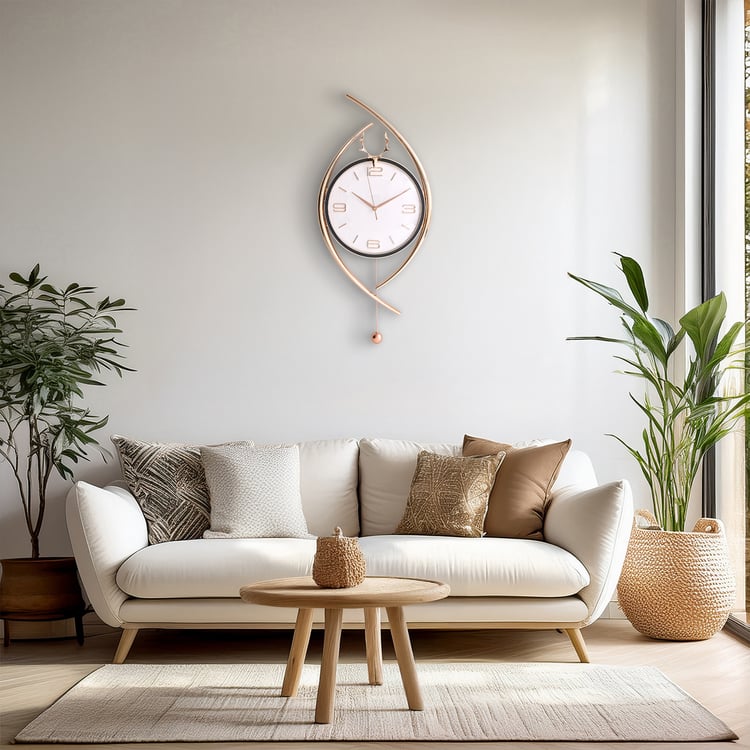 Casablanca Luxe Reindeer Wall Clock - 38.5x87cm