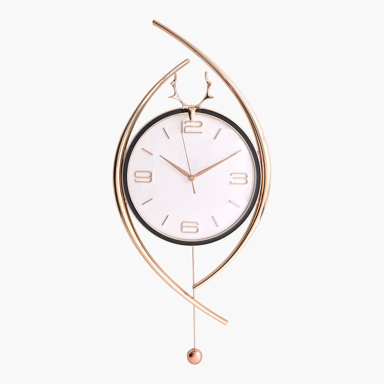 Casablanca Luxe Reindeer Wall Clock - 38.5x87cm
