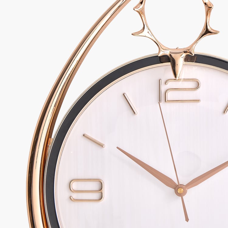 Casablanca Luxe Reindeer Wall Clock - 38.5x87cm