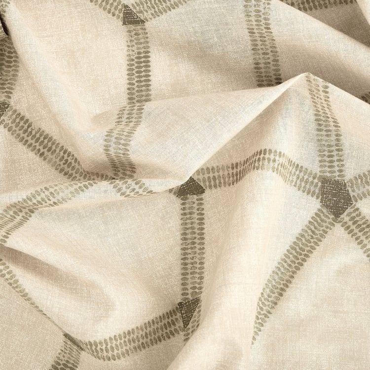 Corsica Ezra Cotton 144TC Printed 3Pcs Queen Bedsheet Set