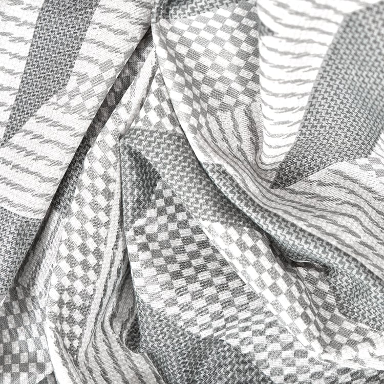 Unwind Living Lines Printed 2Pcs Single Bedsheet Set
