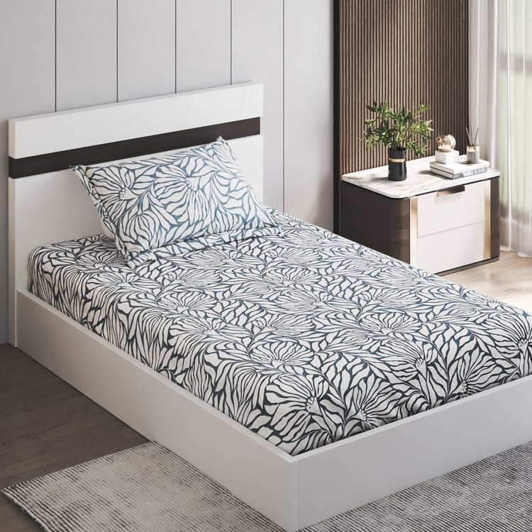 Unwind Living Ethnic Printed 2Pcs Single Bedsheet Set