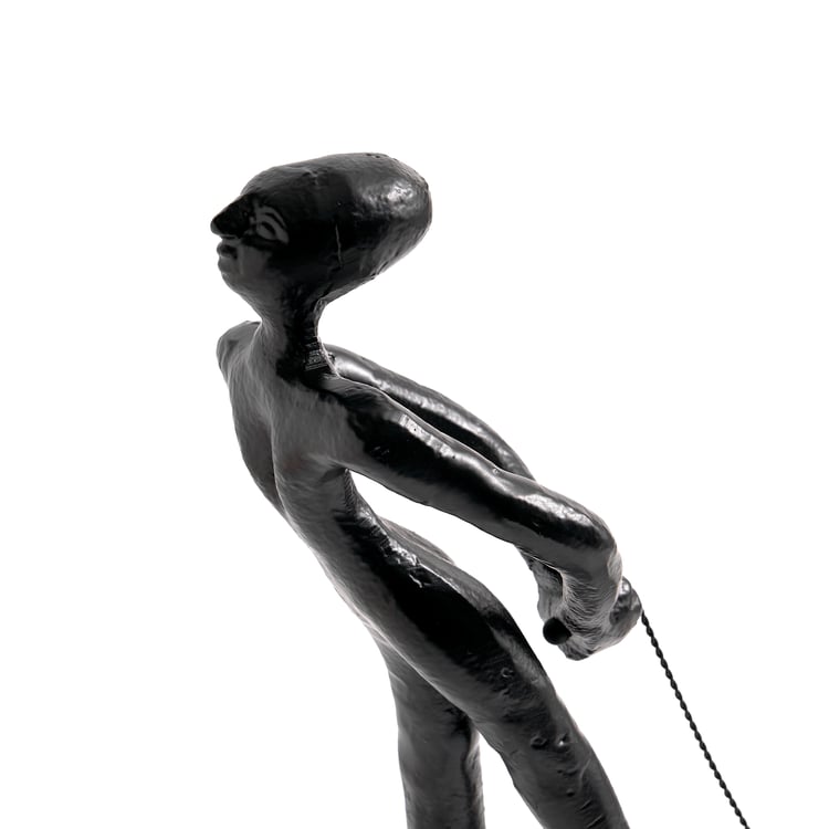 Geomuse Gift Sapia Aluminium Human Figurine with Ball