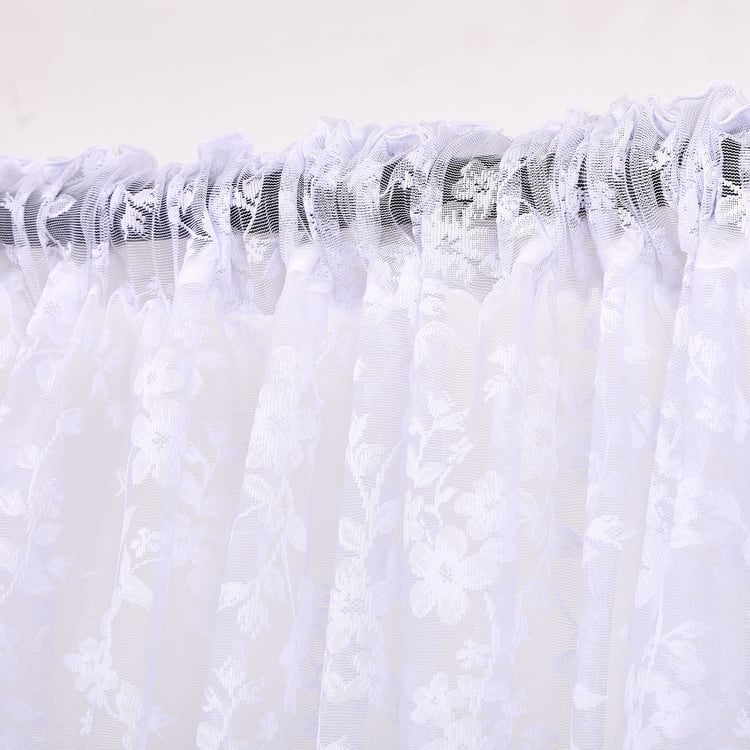 Amaira Lace Set of 2 Sheer Door Curtains - 8.8ft (270cm)