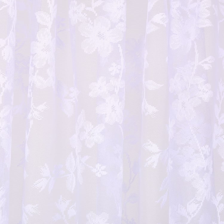 Amaira Lace Set of 2 Sheer Door Curtains - 8.8ft (270cm)