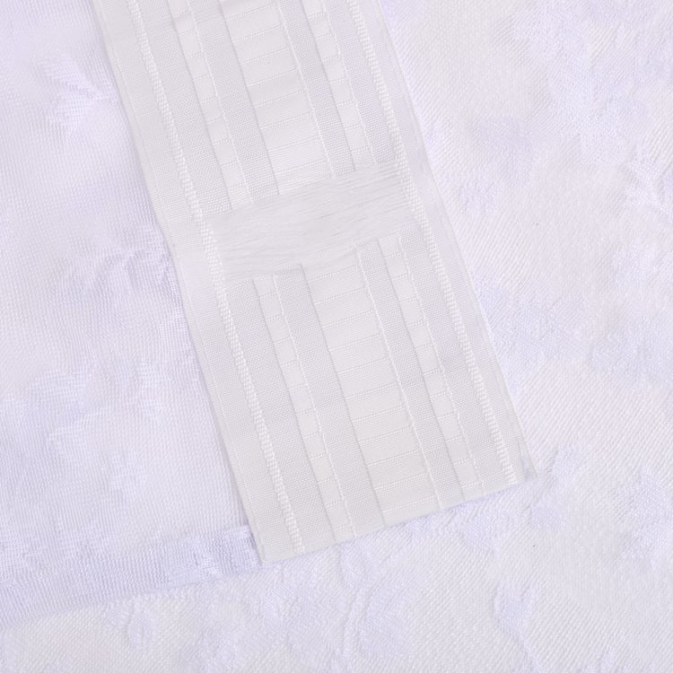 Amaira Lace Set of 2 Sheer Door Curtains - 8.8ft (270cm)