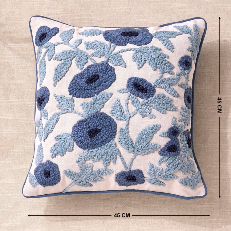 Florelle Embroidered Cushion Cover - 45x45cm