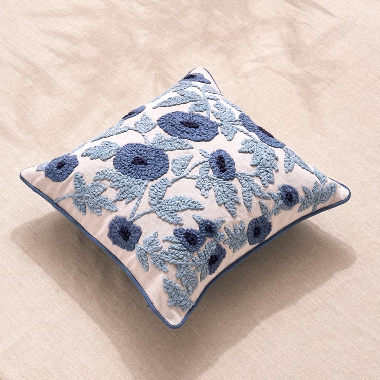 Florelle Embroidered Cushion Cover - 45x45cm