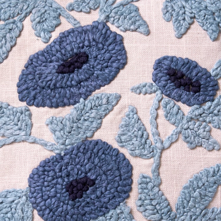 Florelle Embroidered Cushion Cover - 45x45cm