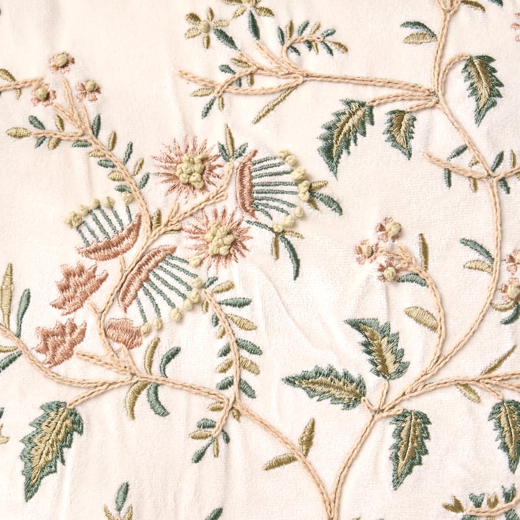 Florelle Embroidered Cushion Cover - 45x45cm