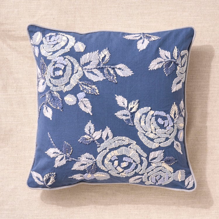Florelle Embroidered Cushion Cover - 45x45cm