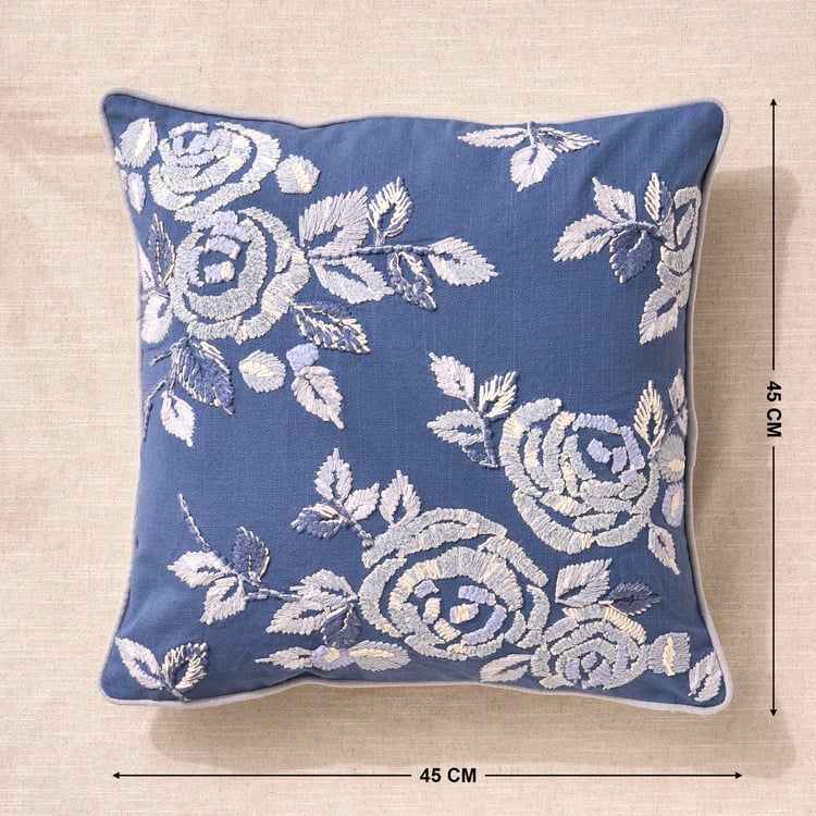 Florelle Embroidered Cushion Cover - 45x45cm