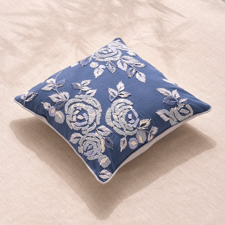 Florelle Embroidered Cushion Cover - 45x45cm