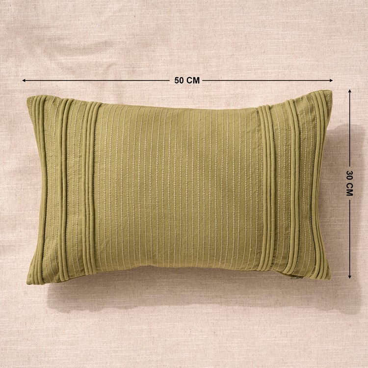 Florelle Embroidered Cushion Cover - 50x30cm