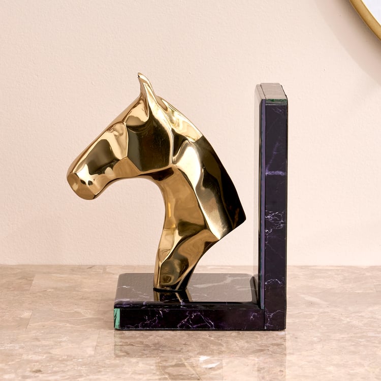 Nuqta Gifts Grantley Sora Aluminium Horse Book End