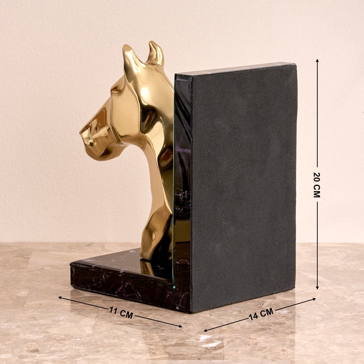 Nuqta Gifts Grantley Sora Aluminium Horse Book End
