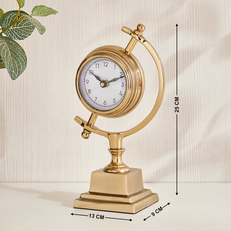 Nuqta Gifts Grantley Aluminium Table Clock - 13x9x25cm