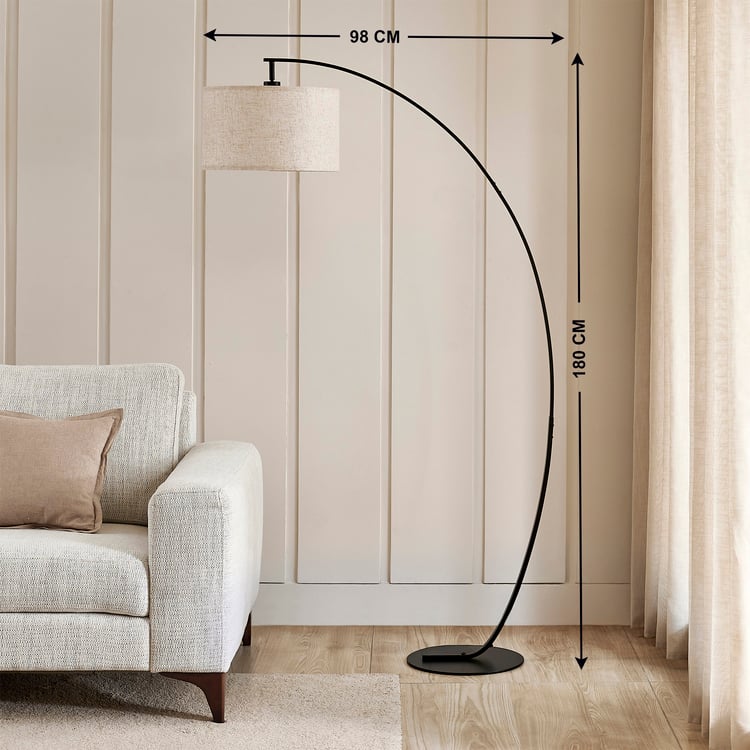 Fluoroscence Novelty Metal Arched Floor Lamp