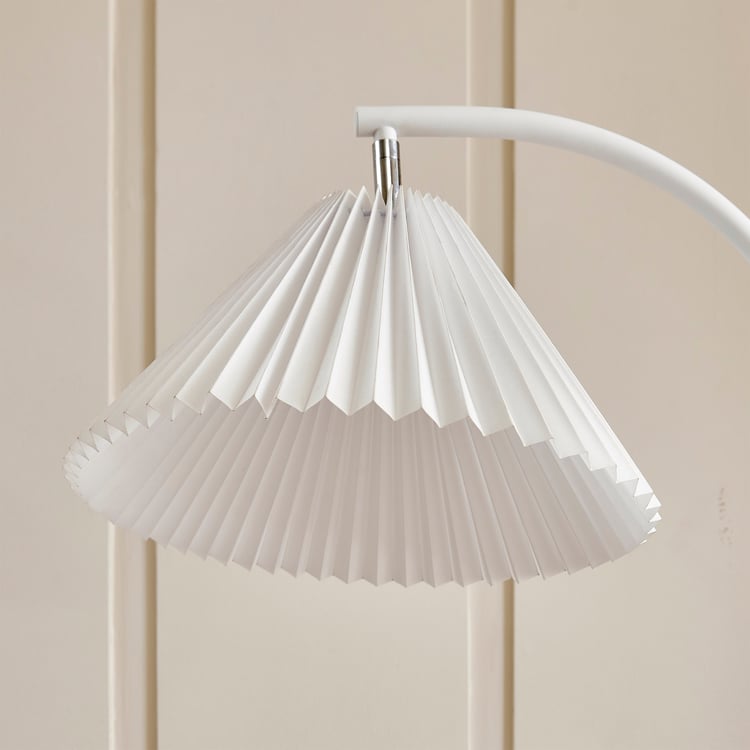 Fluorescence Novelty Metal Pleated Shade Floor Lamp