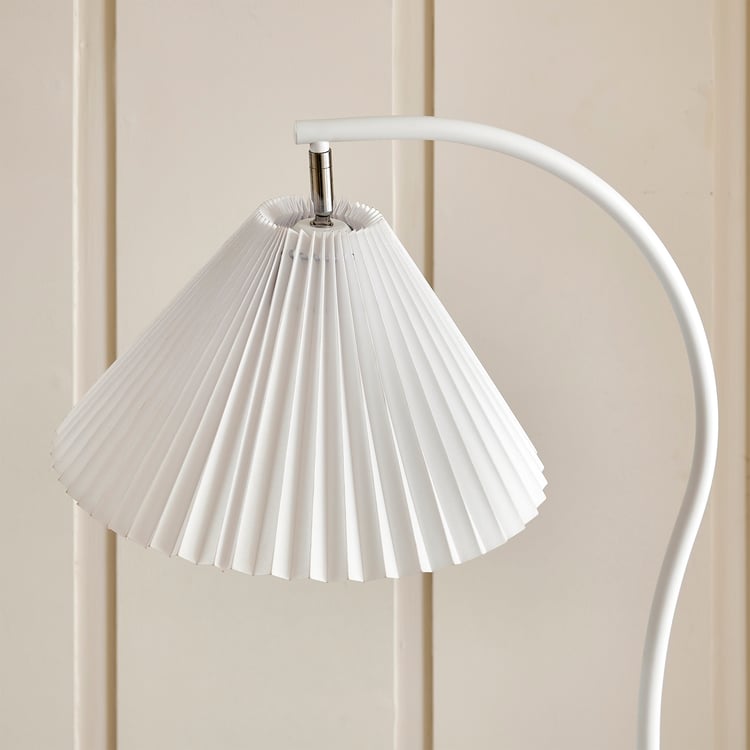 Fluorescence Novelty Metal Pleated Shade Floor Lamp