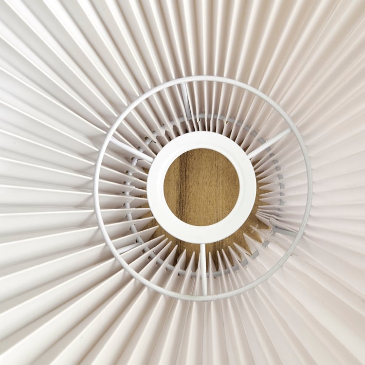 Fluorescence Novelty Metal Pleated Shade Floor Lamp