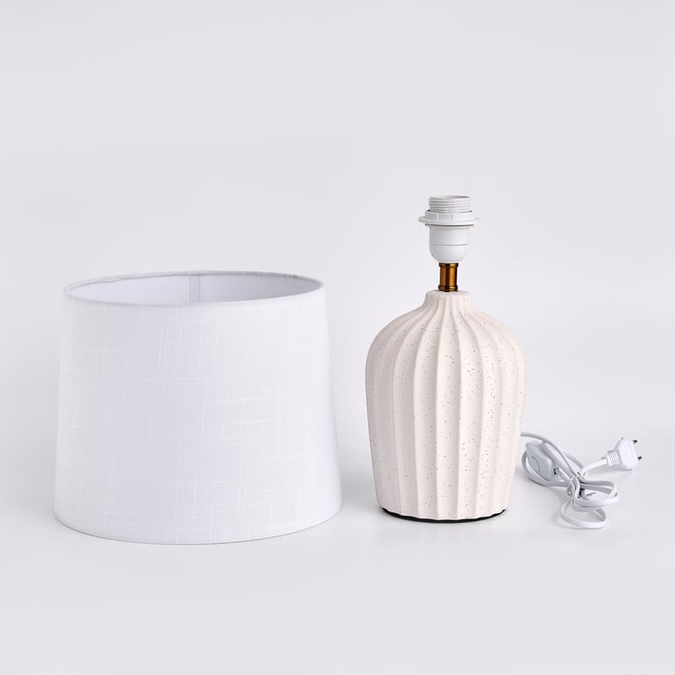 Riviera Siena Ceramic Ribbed Table Lamp