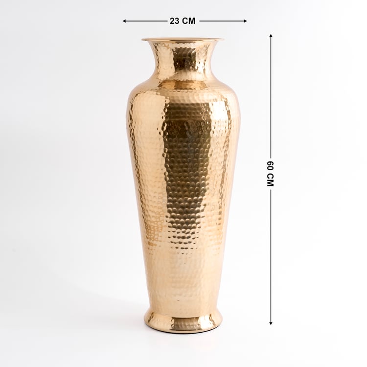 Colossal Austin Hammered Metal Vase