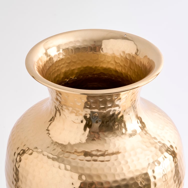 Colossal Austin Hammered Metal Vase